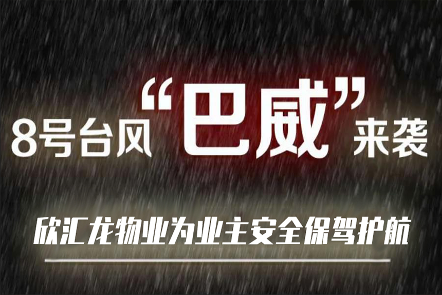 欣汇龙物业|全员动员，全力备战台风“巴威”