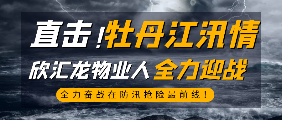 直击欣汇龙物业牡丹江防汛抗汛一线
