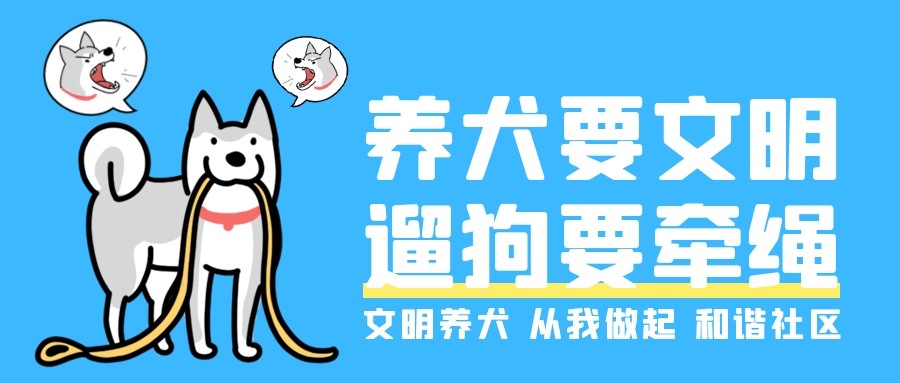 文明养犬 | 牵好“文明绳”，养宠“不掉链”
